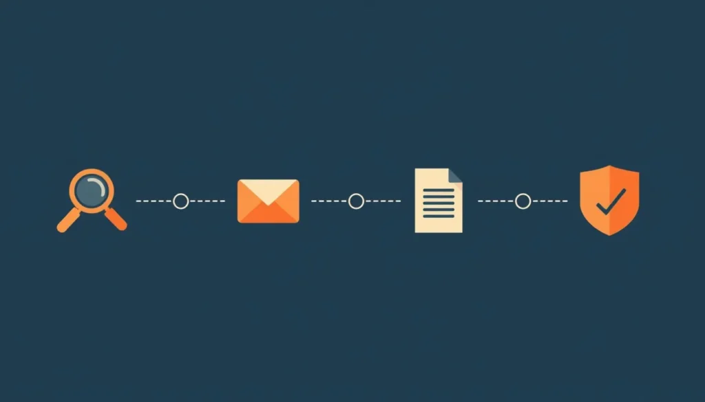 Timeline showing how an ADA website accessibility demand letter typically unfolds
