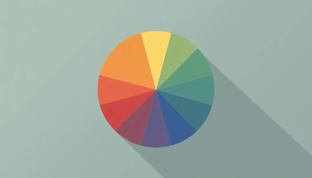 Color wheel diagram highlighting how a monochromatic color scheme is built from one hue